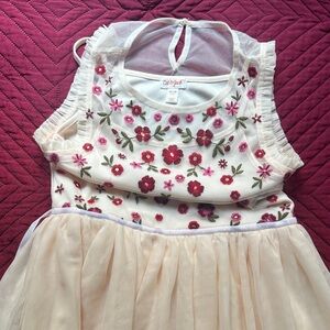 Cat & Jack Pink Floral Embroidered Dress